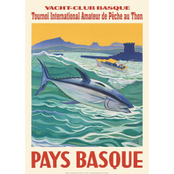 Affiche YACHT CLUB BASQUE - PÊCHE AU THON