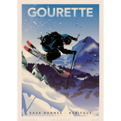 Affiche GOURETTE - Eaux-bonnes - Aubisque