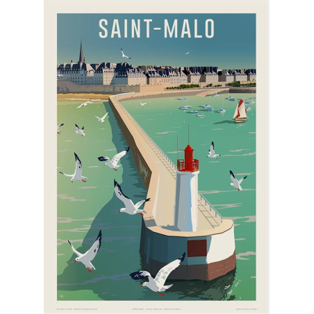 Saint-Malo , le Môle des Noires
