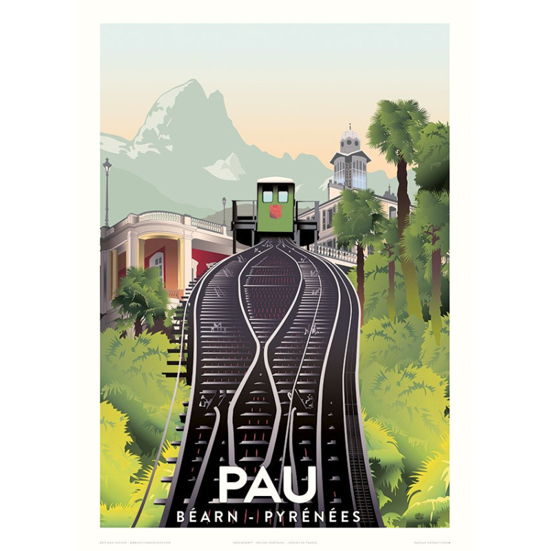 PAU , Béarn Pyrénées - Le funiculaire