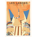 Affiche Les Landes , skate & surf