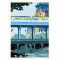 Affiche Paris, Pont Bir-Hakeim