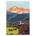 Affiche Pic du Midi de Bigorre , le château de Mauvezin