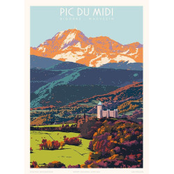 Affiche Pic du Midi de Bigorre , le château de Mauvezin