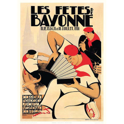 Affiche LES FÊTES DE BAYONNE , 1936
