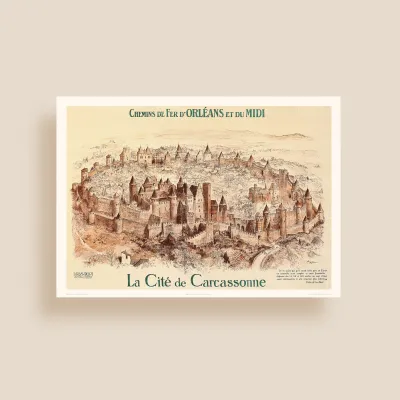 Affiche Carcassonne, La Cité Médiévale