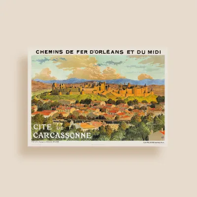Affiche Carcassonne, Panorama de la Cité
