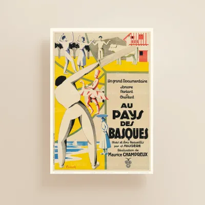Affiche, Pelote Pays des basques ( ciné 1930 )