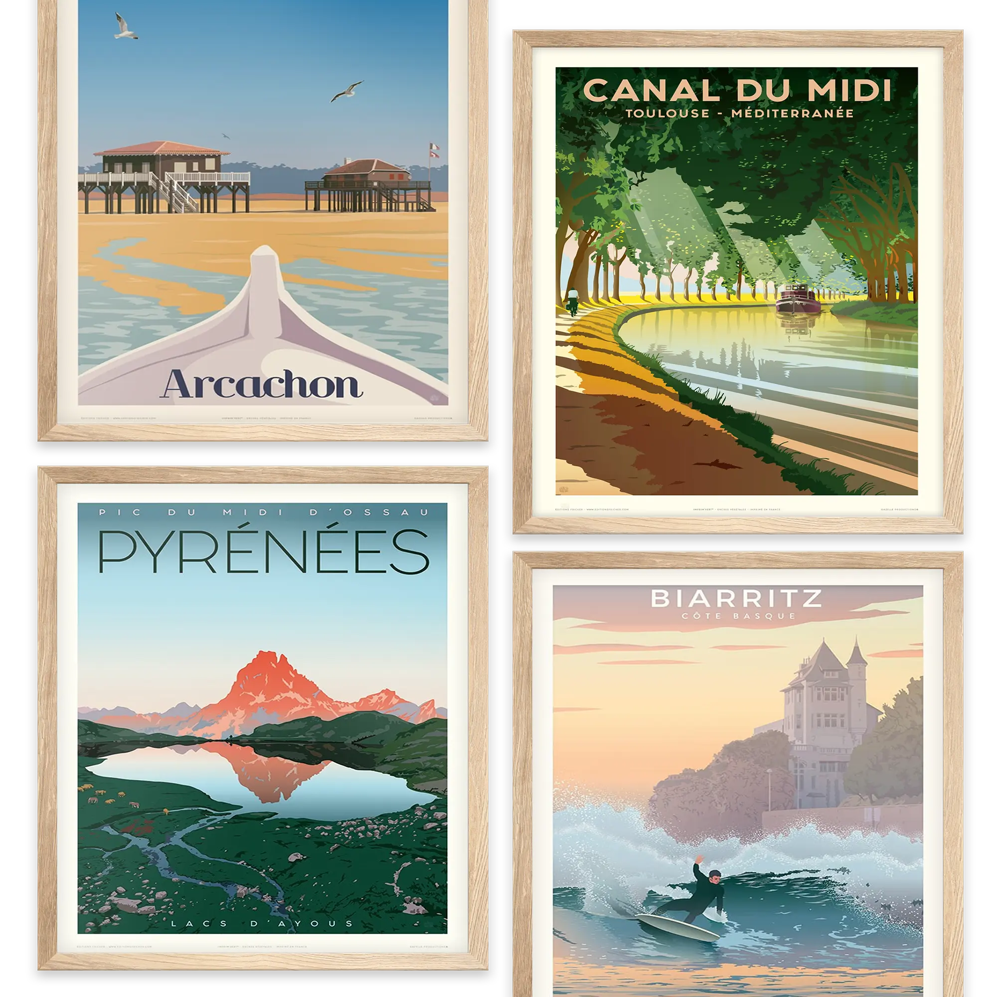 Éditions Fricker : belles affiches rétro et vintage pour votre déco